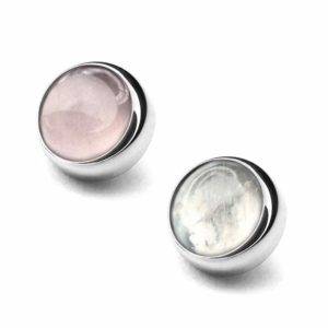 Inari modèle titane Natural stone cabochon